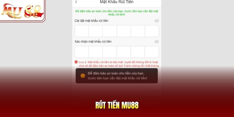 Rút tiền mu88